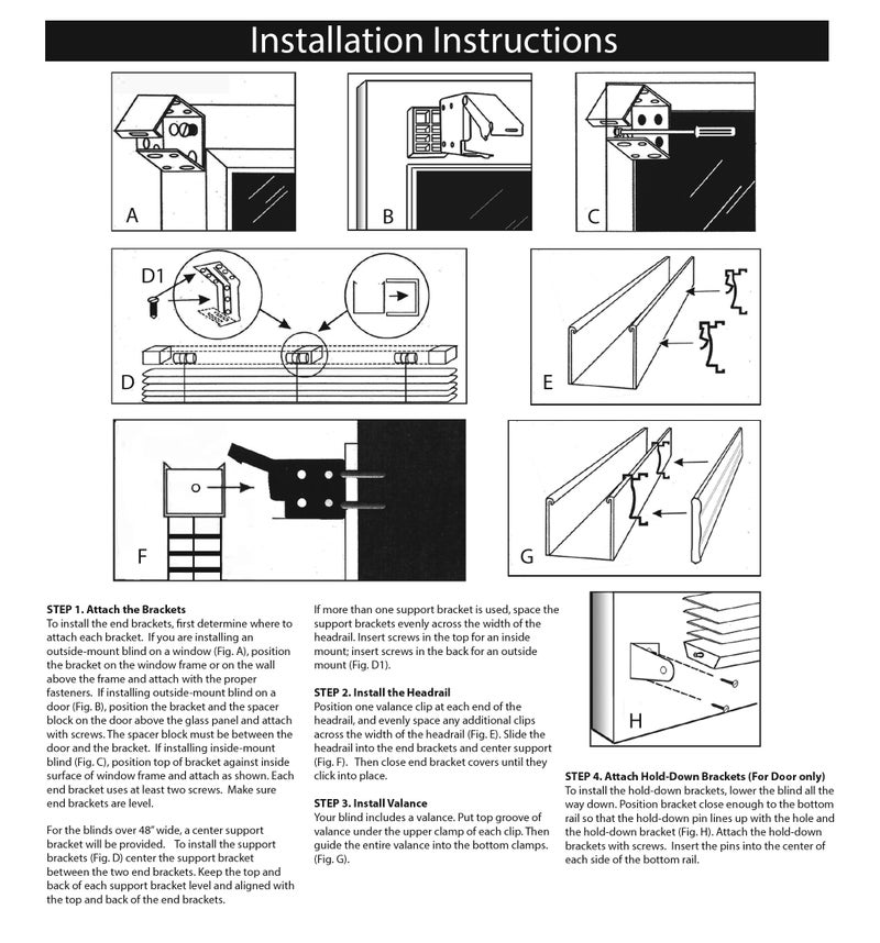 US Window and Floor 2" Cordless Faux Wood Blinds, Fit Windows 30 7/8" - 31 1/8", (Blind Size 30 1/2" x 36"), Inside Mount - Image 3